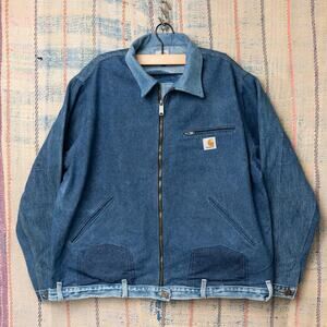 Custom upcycled carhartt detroit jacket